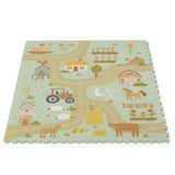 Lasten palapelimatto Relaxdays, maatila, 89,5 × 89,5 cm
