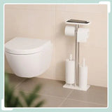 WC-teline Relaxdays 3-in-1, hyllyllä ja WC-harjalla